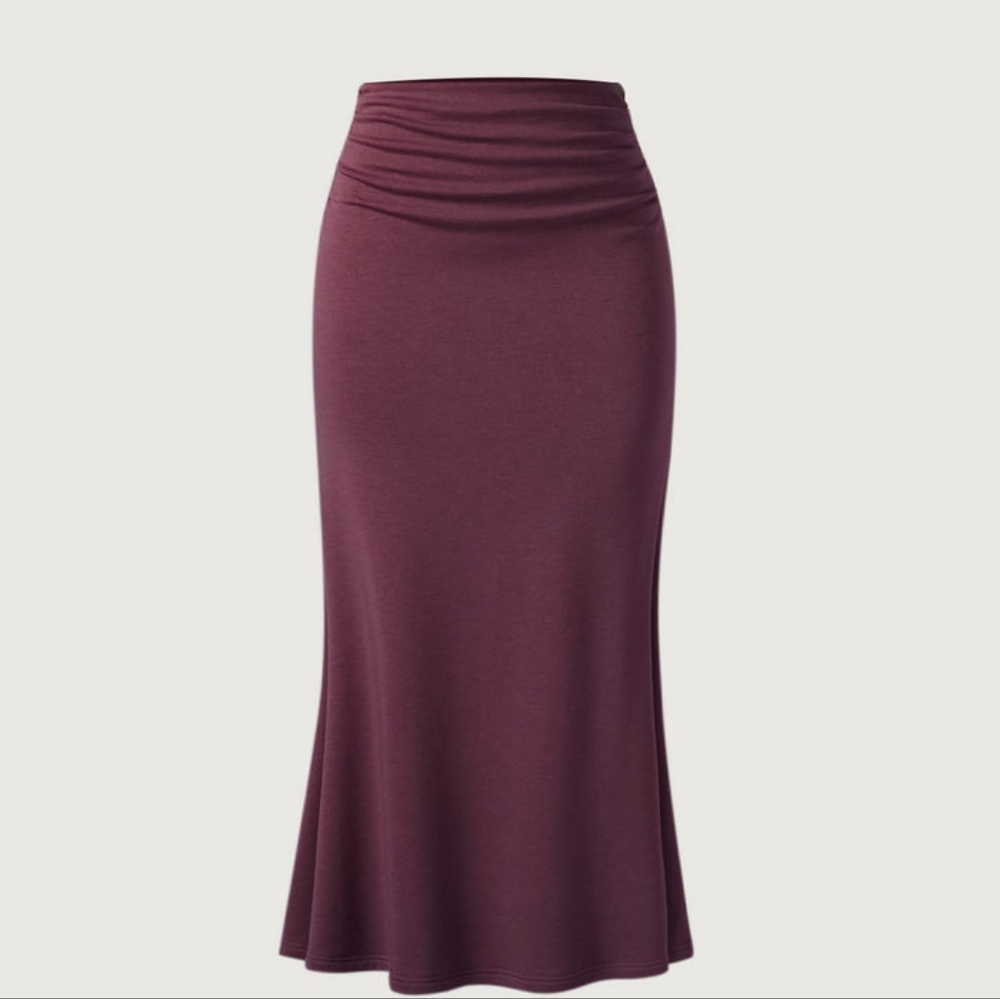 OGL Plum Thermal Mermaid Maxi Skirt | Women's XL